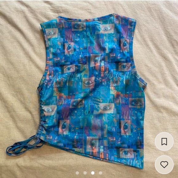 Ragged Priest Psychedelic Eye Racer Top - Picture 4 of 4